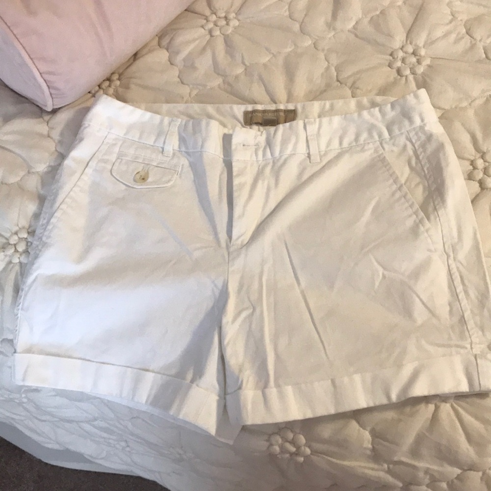 Banana Republic white shorts